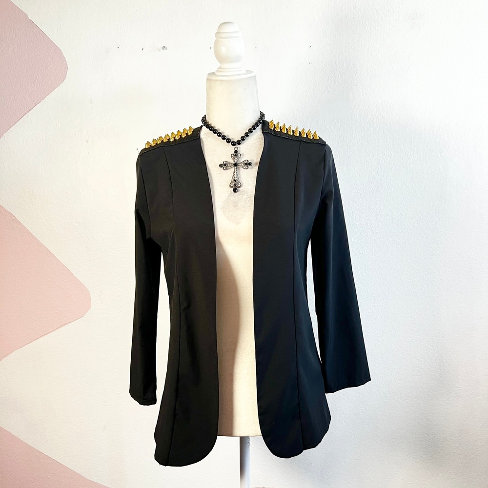 Vintage Y2K Studded Top Sz Small‎ Gothic Emo Grunge Punk Indie Sleaze